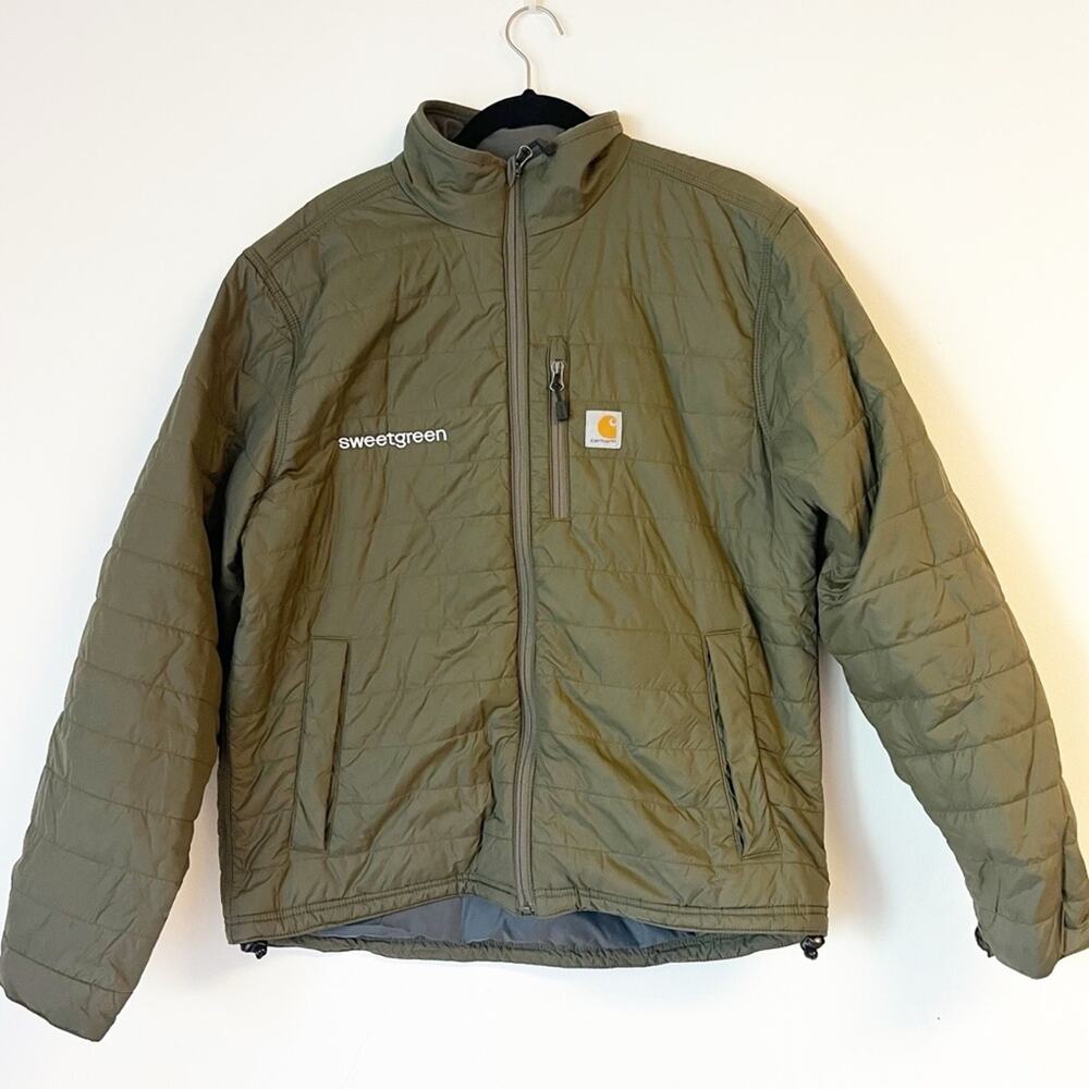 CARHARTT x Sweetgreen Olive Green Puffer Jacket Size Medium